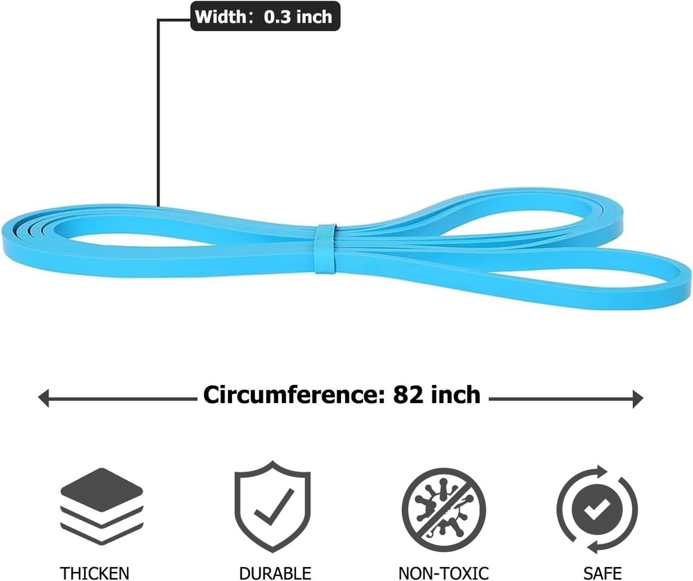 Pull Up Bands, Resistance Assistance Band Exercise 0.3", Blue