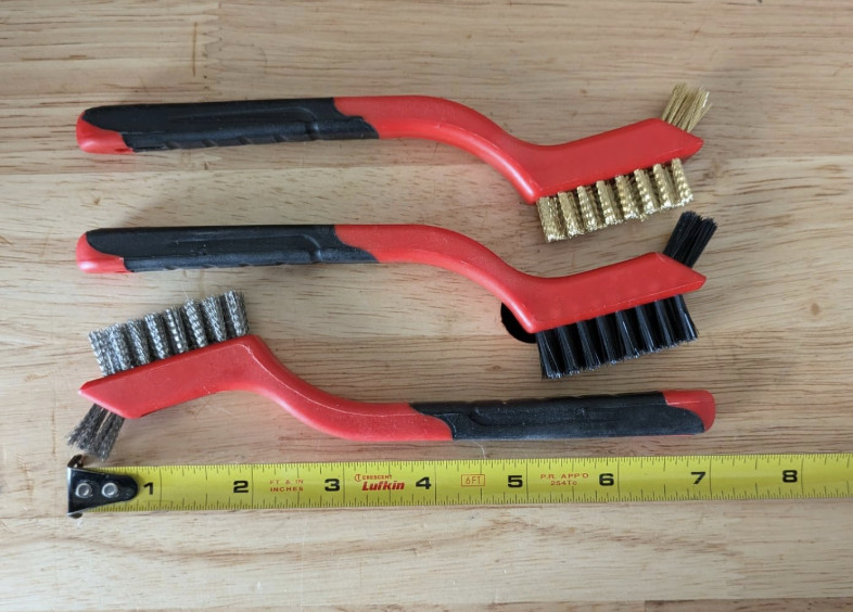 3Pcs Wire Brushes for Cleaning Rust Wire Brush Set NEW