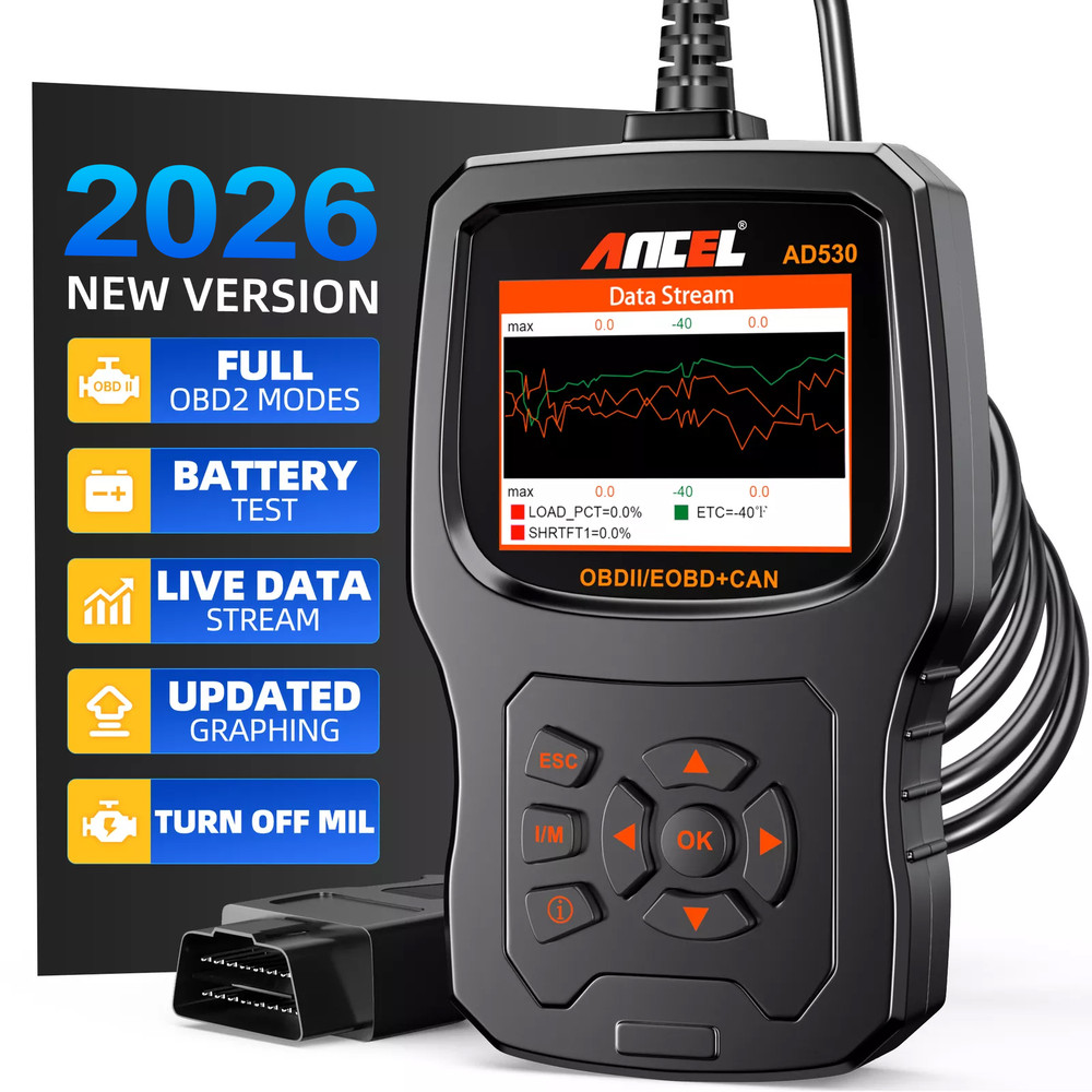 ANCEL AD530 OBD2 Scanner Car Battery Test Code Reader Diagnostic Scan Tool