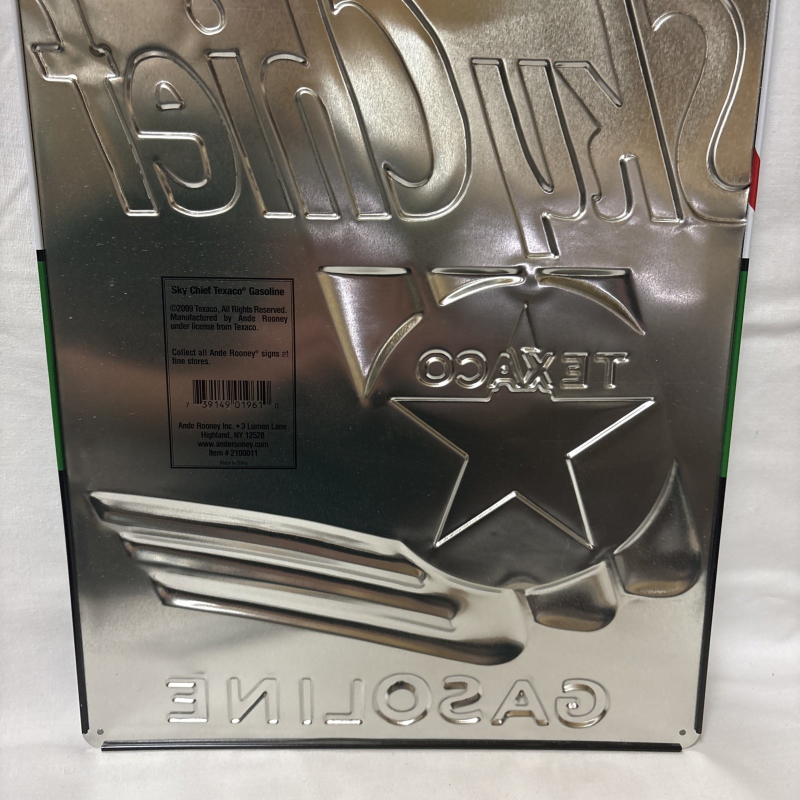 Texaco Sky Chief Gasoline Sign Repoduction 18”x12”