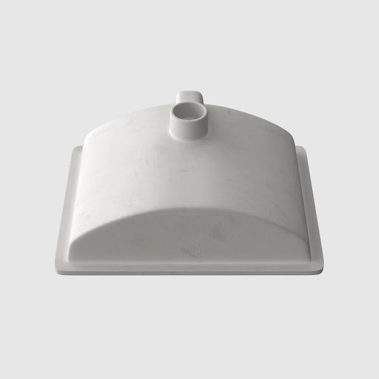 Undermount Bathroom Sink Rectangle Vessel Sink with Overflow,White Ceramic