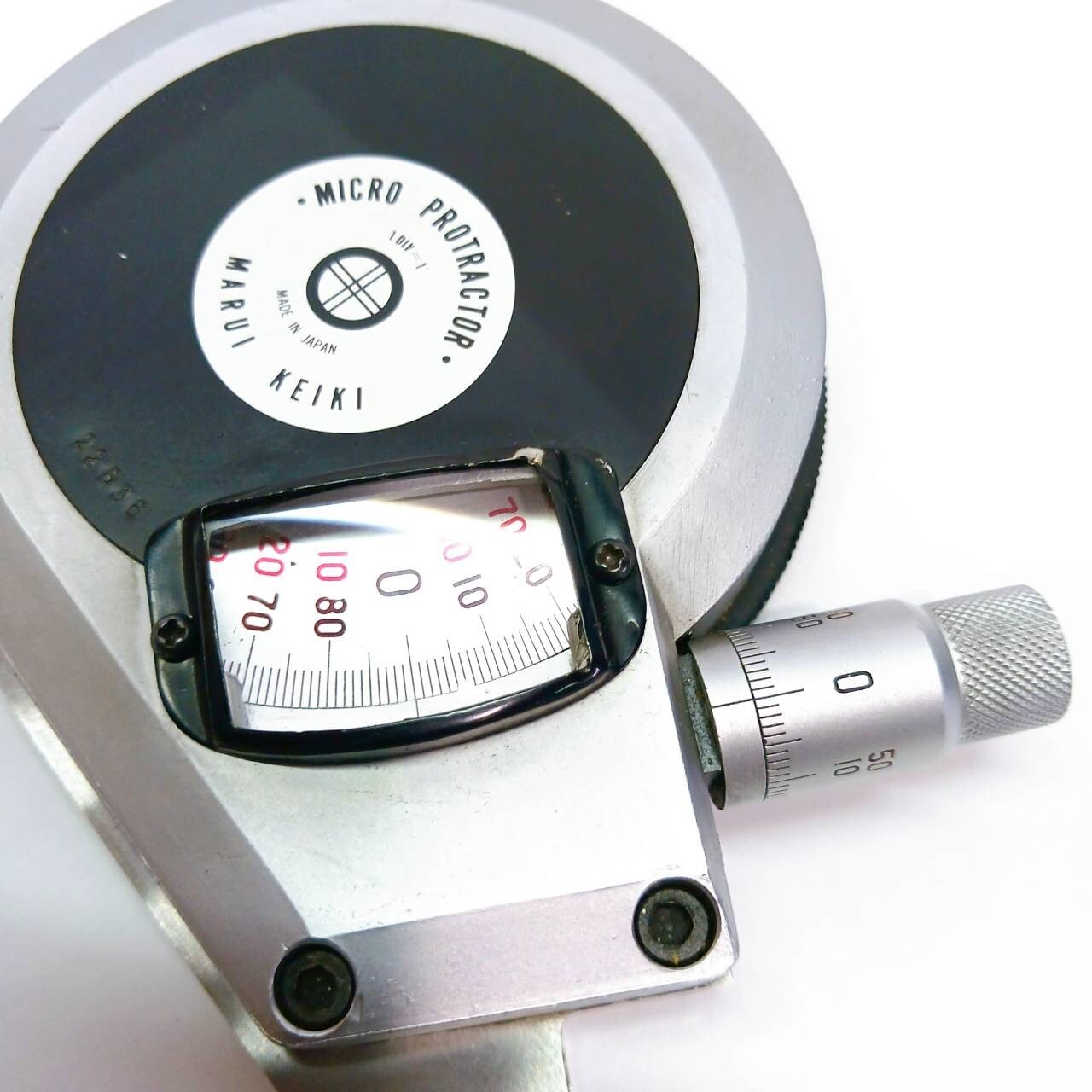 MARUI KEIKI Micro Protractor MP-101 Angle Gauge 0-360 degrees From Japan /AE243