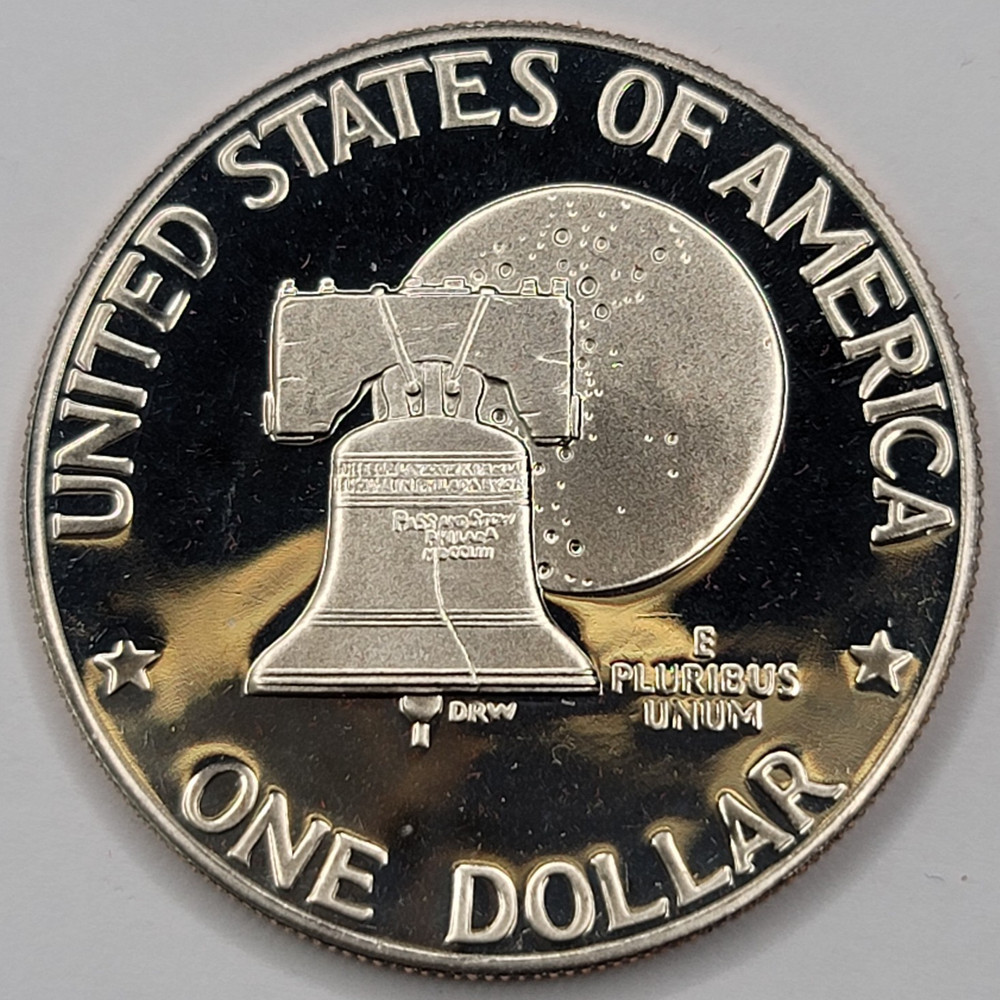 1776 - 1976 S Proof Cameo Eisenhower Dollar Type 2 Reverse CN-Clad