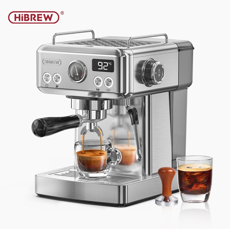 HiBREW Semi Automatic Espresso Coffee Machine Temperature Adjustable H10A