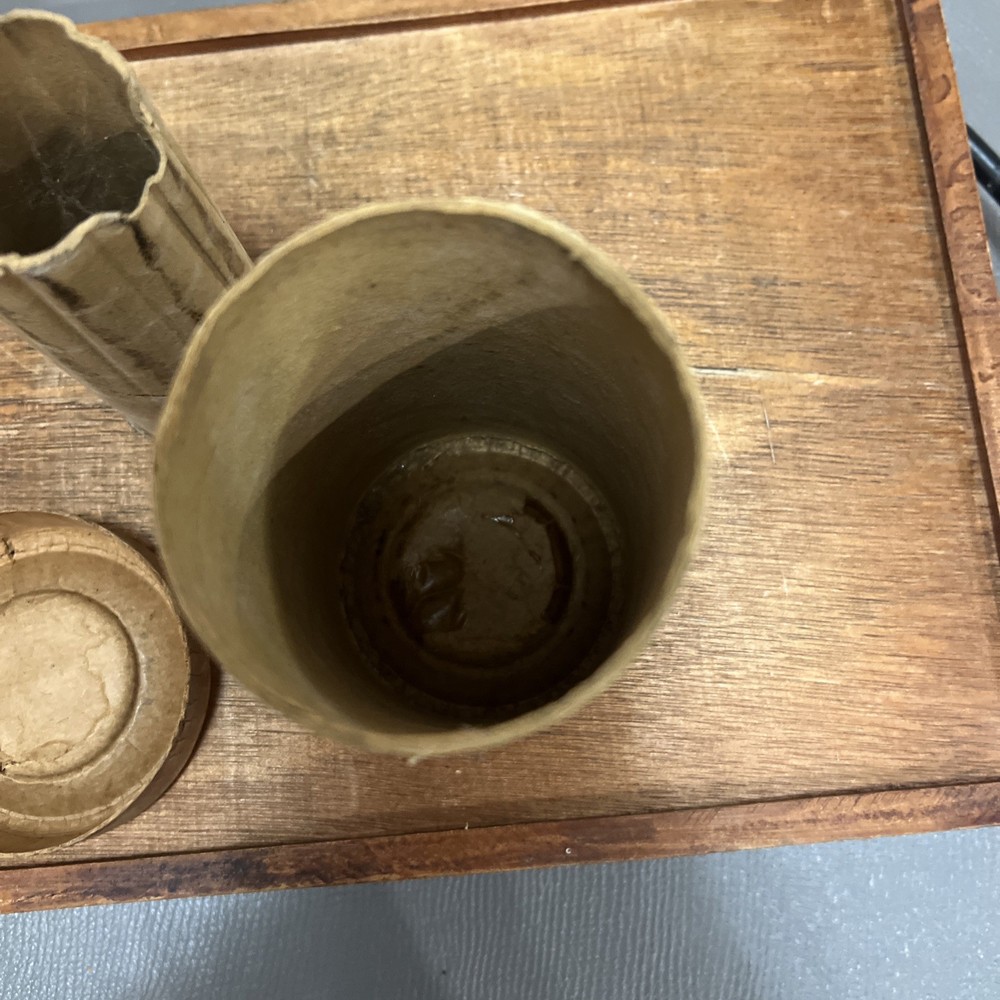 Edison Gold Moulded Records Cylinder Container