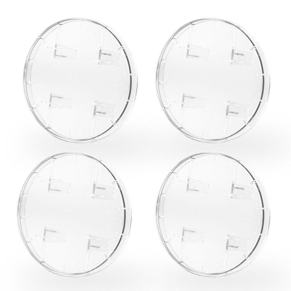 Electric Meter Socket Blank Covers - 4 Pack Replacement Plastic Clear Cover