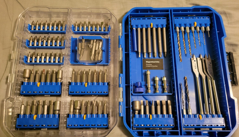 Kobalt Screwdriver & Drill Bit Set with Nut Driver, Bit Holder