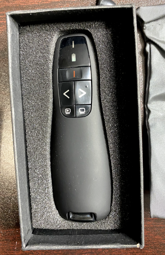 Wireless presenter with laser pointer- USB receiver