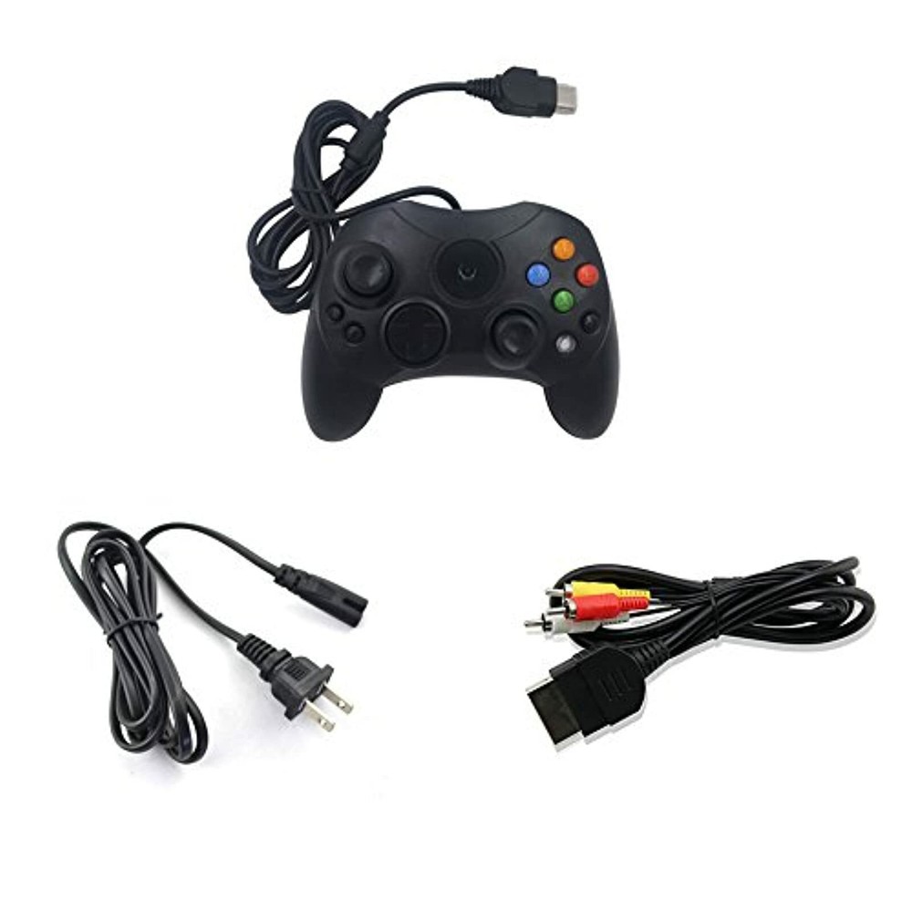 Original Xbox Controller AC Adapter AV Cable Bundle