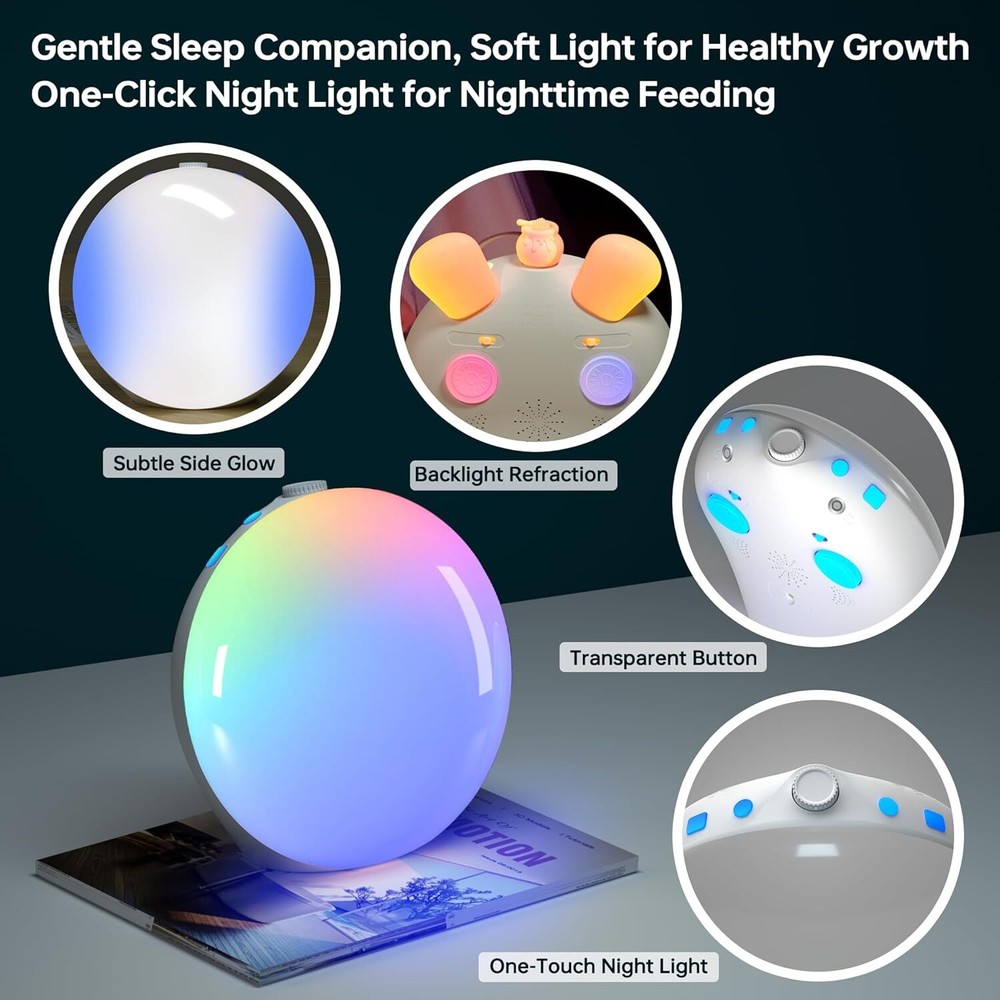 Sunrise Alarm Clock with Bluetooth Speaker, Backlight Sleep Aid, Night Light