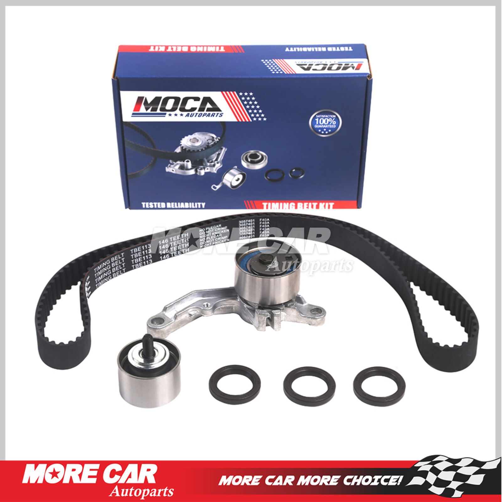 Timing Belt Kit fit 03-10 Chrysler PT Cruiser Sebring Jeep Wrangler Dodge 2.4L