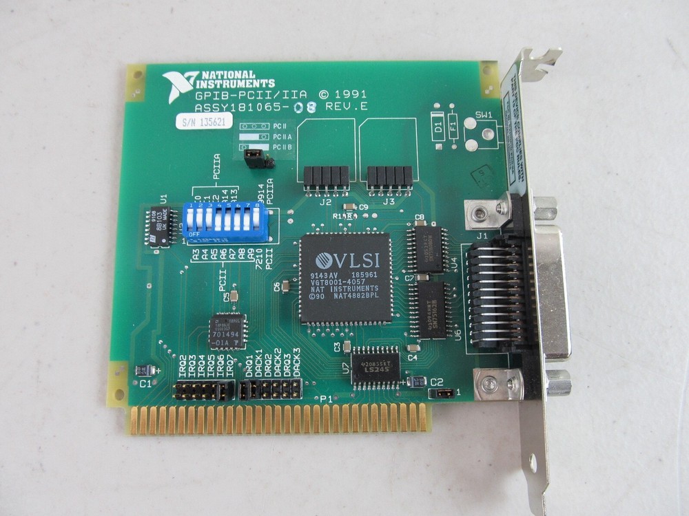 National Instruments GPIB-PCII/IIA Interface Card 181065-08 Rev. E