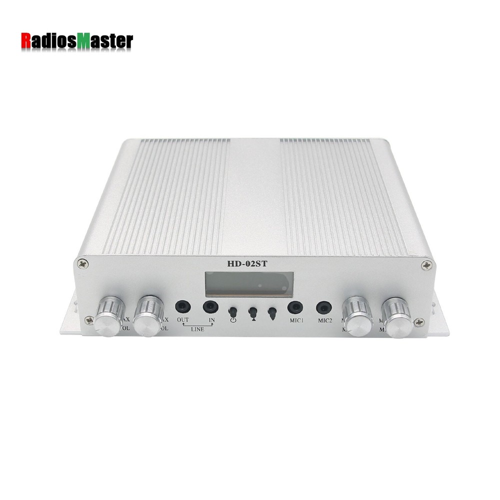 HD-02ST 25W Professional FM Transmitter Stereo PLL Broadcast Radio Station