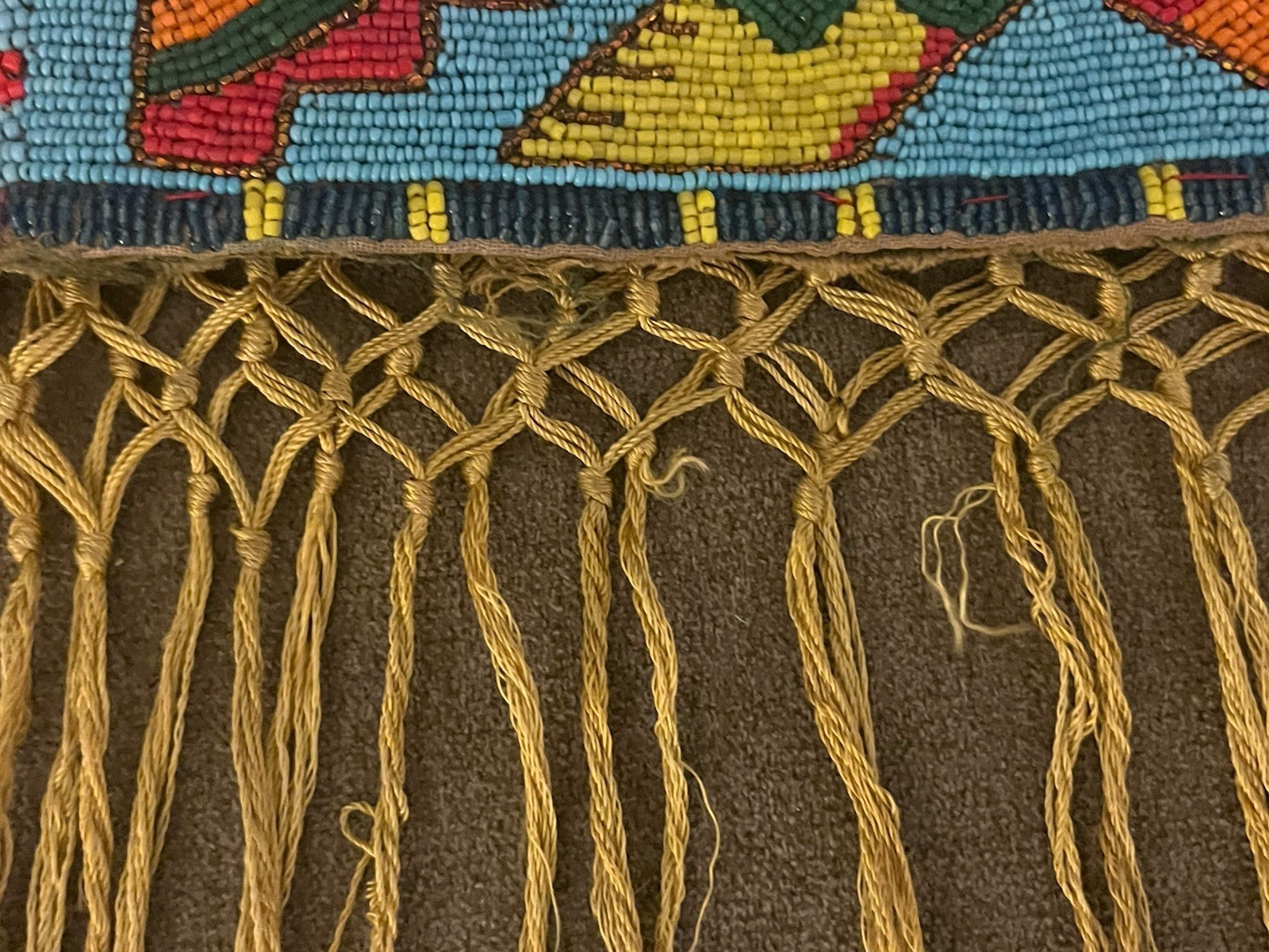 Early 1900’s Western Plains Glass Beaded Sash