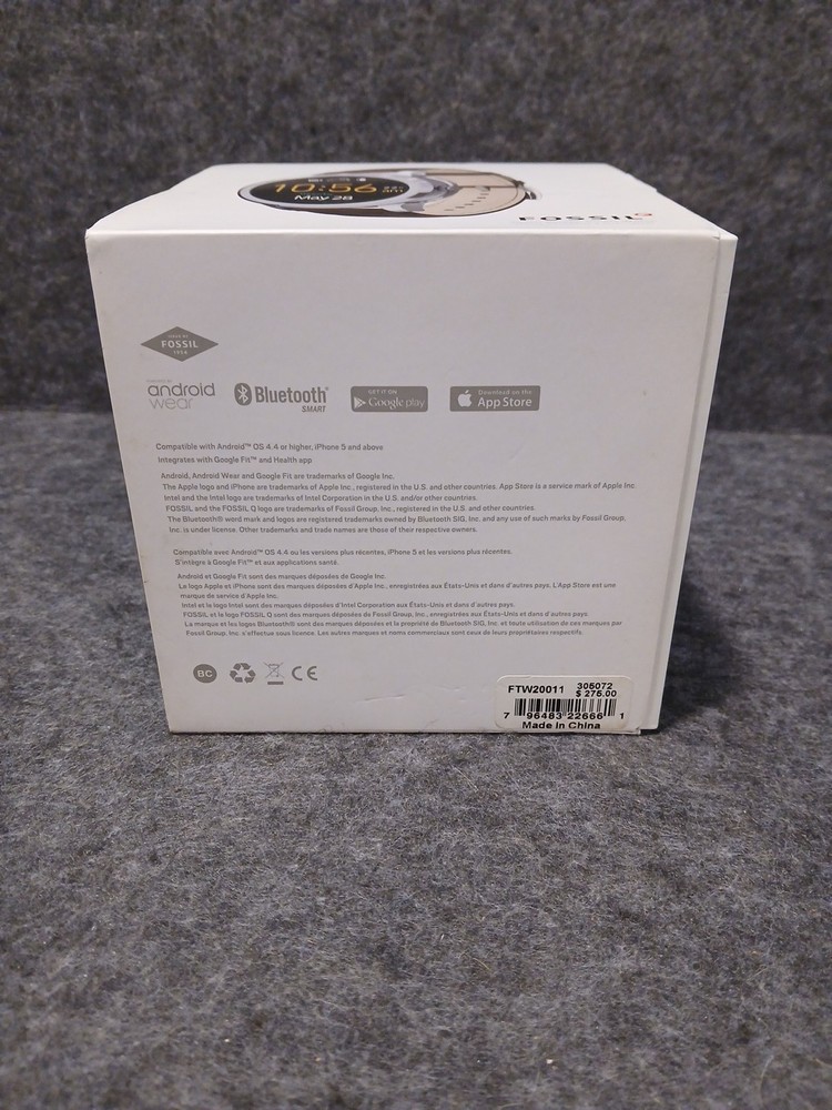 Fossil Q Founder Touchscreen Smartwatch And Box And Charger