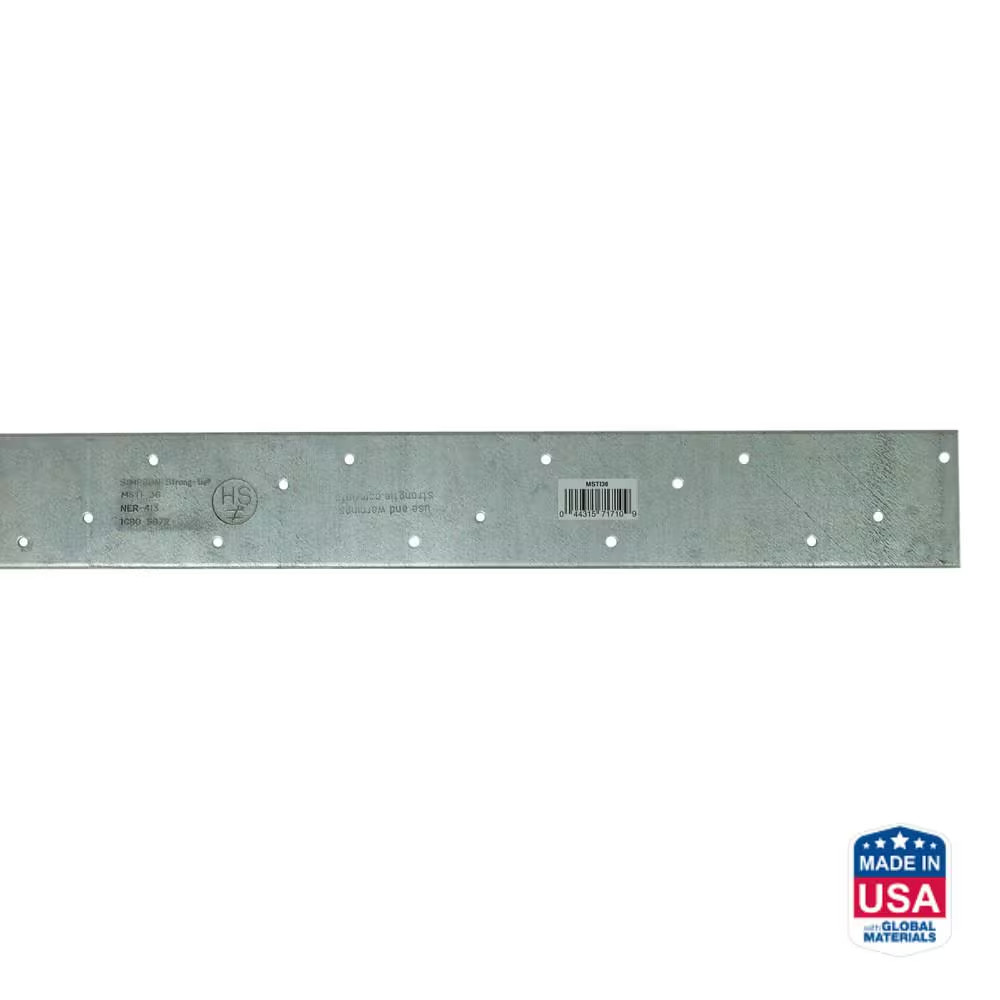 MSTI 36 In. 12-Gauge Galvanized Medium Strap Tie