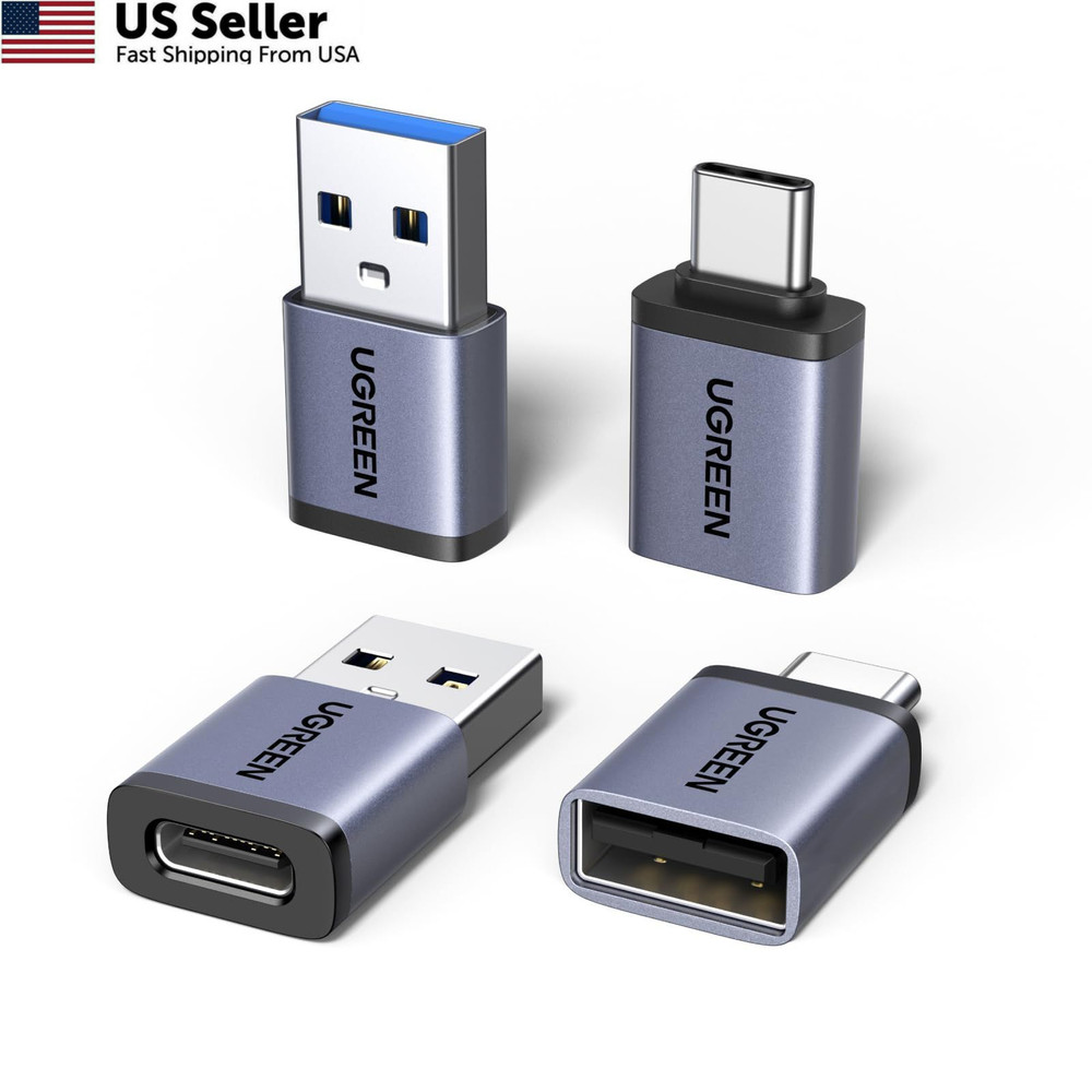 UGREEN USB to C Adapter & C Combo 4-Pack, 10Gbps Space