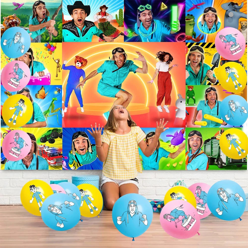 Danny Party Supplies Birthday Decoration Set Backdrop Banner Balloons Cak Topper
