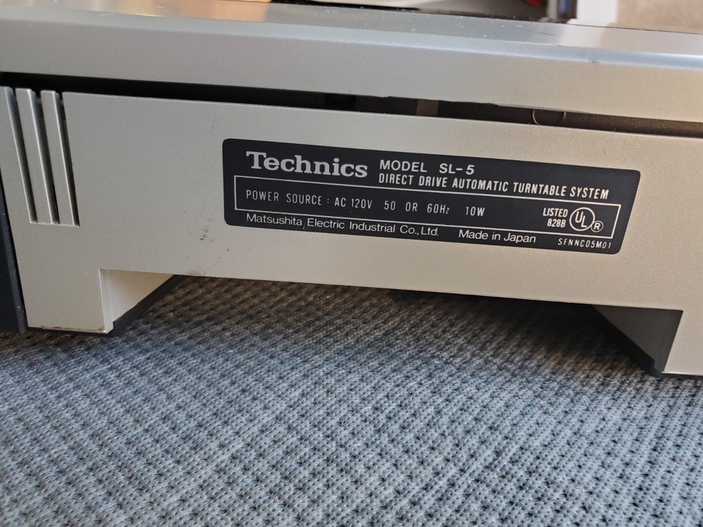 Technics SL-5 Direct Drive Automatic Turntable System Working See Video