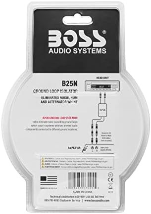 Ground Loop Isolator Noise Filter for Car Audio Systems