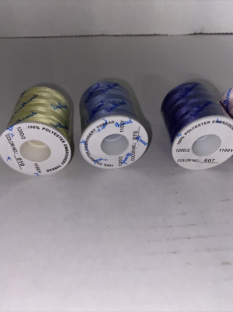 Simthread embroidery machine thread lot Of 7