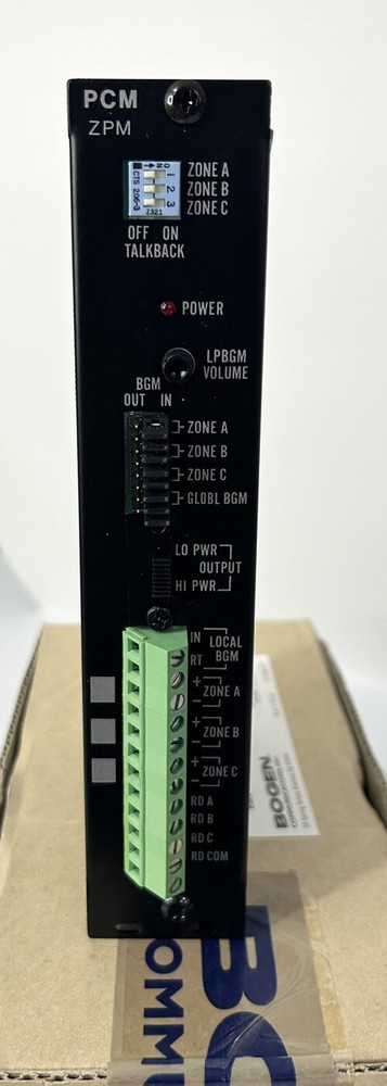 Bogen Model PCMZPM 3 Zone Module PCM2000 System Module / New