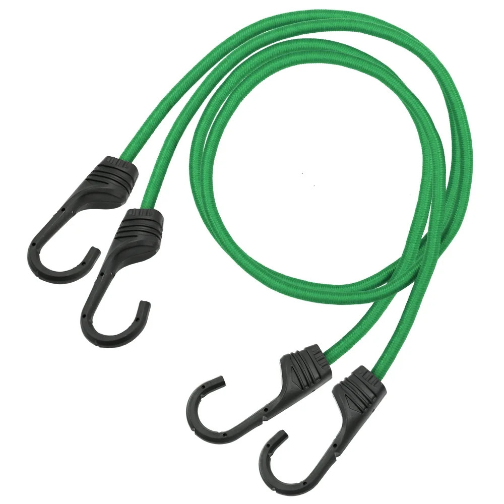 Heavy Duty Standard Rubber Bungee Cords Secure Cargo Loads UV Resistant 2 Pack
