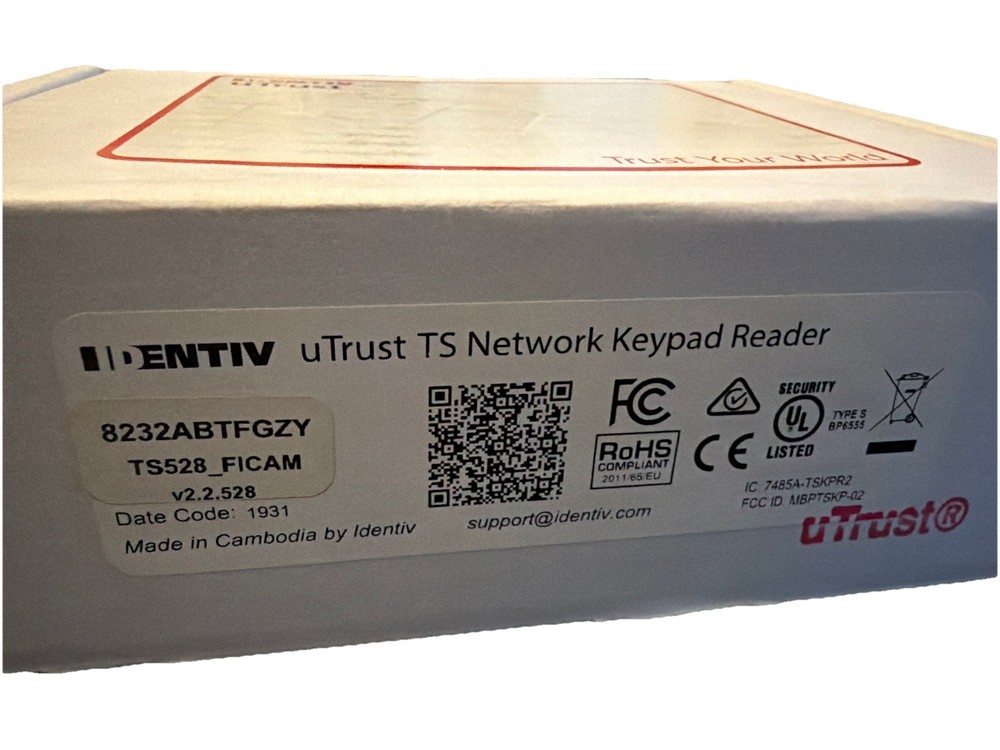 Identiv uTrust TS Wall Switch Keypad Reader 8232ABTFGZY