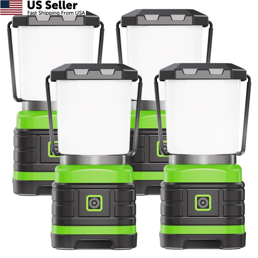 Lichamp LED Camping Lantern, Battery Powered Lights Green
