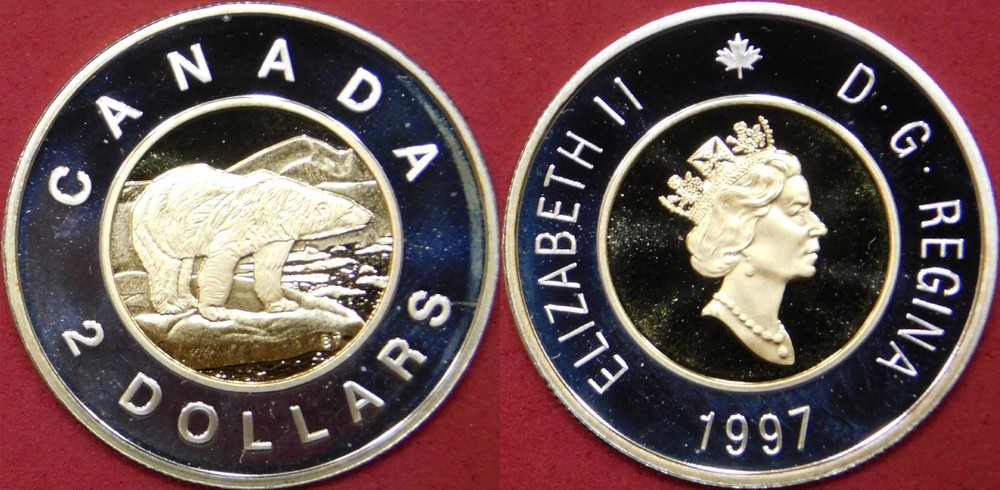 Proof 1997 Canada Silver 2 Dollars From Mint's Set