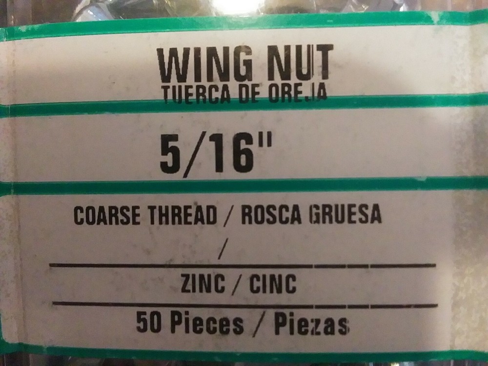 (10) 5/16-18 Coarse Thread Wing / Thumb Nuts 5/16x18