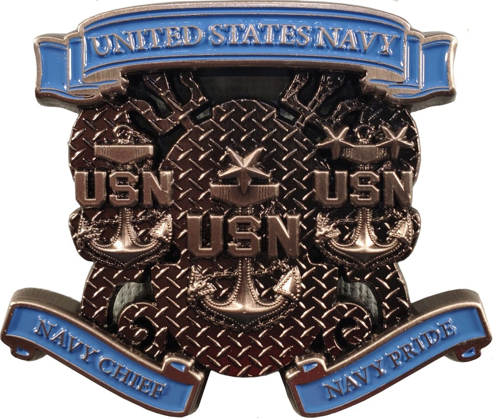 US Navy Master Diver CPO Commemorative Challenge Coin 2" 133
