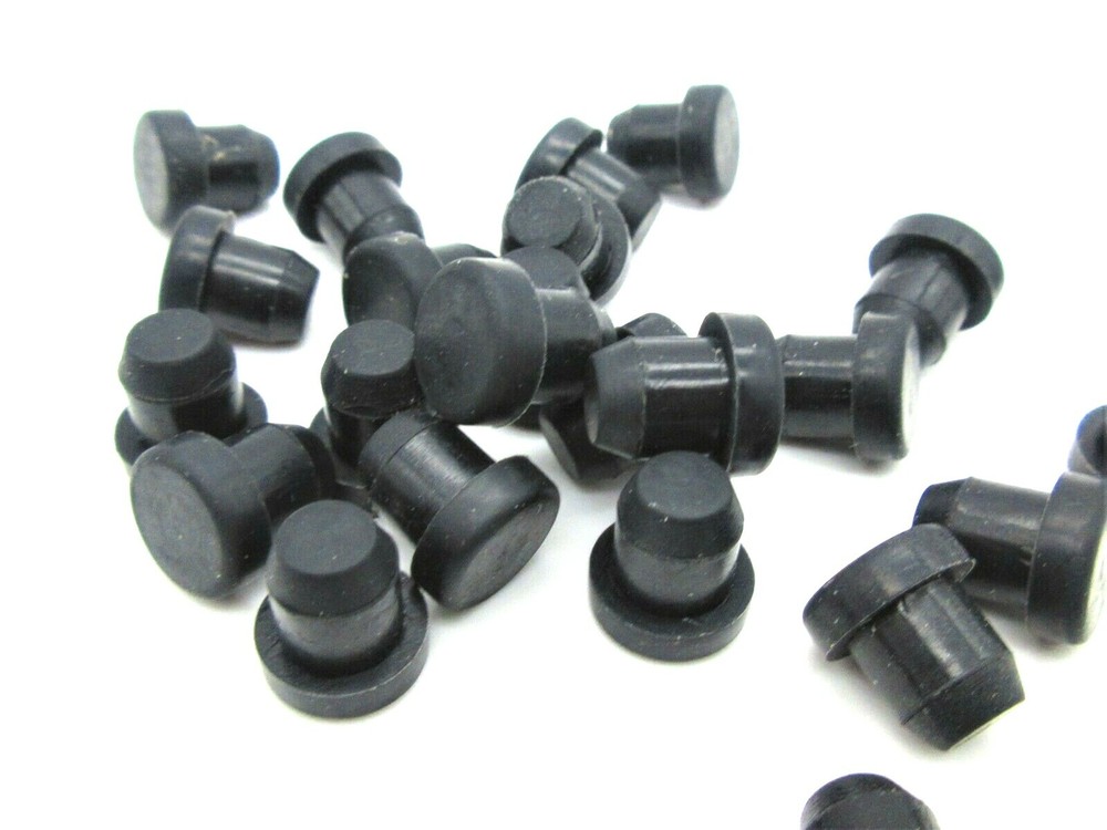 Silicone Rubber Stopper Plug  Push In Compression Stem 12 Sizes 15 per Package