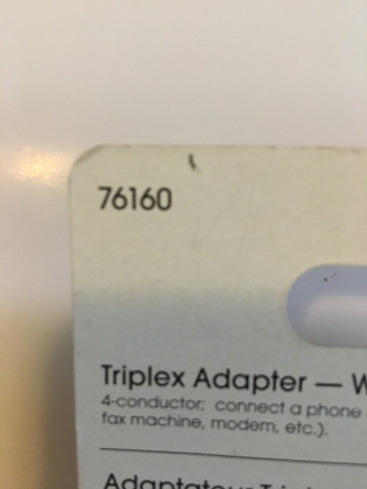 Phone Plug Adapter TRIPLEX ADAPTER [Electronics] NEW —365