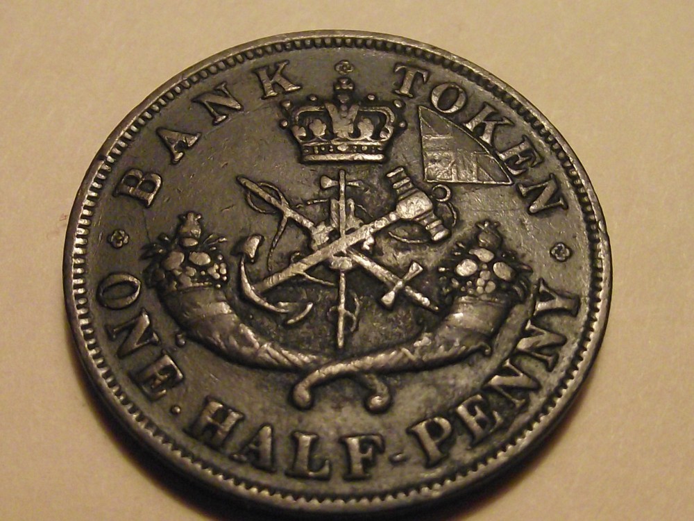 #2848 Canada / Upper; 1/2 Penny Token 1854