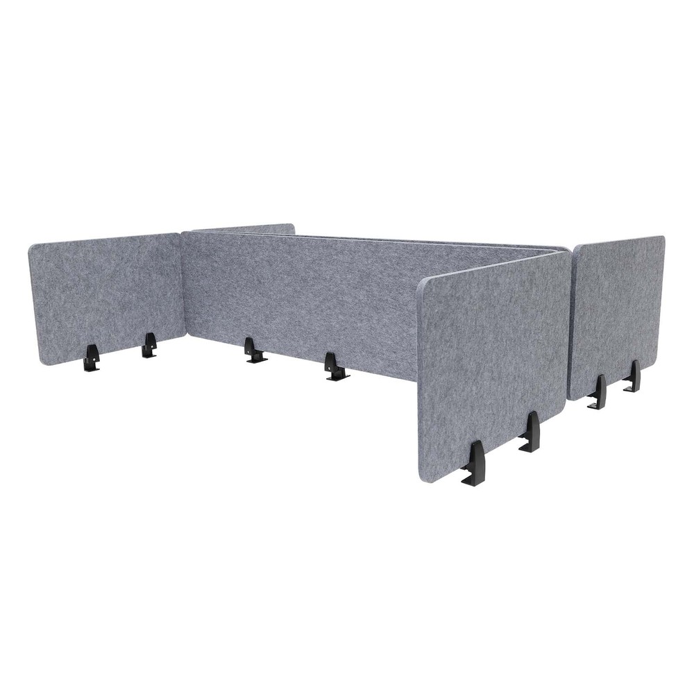 Clamp-On Acoustic Desk Divider Privacy Panel for Productive Workspaces