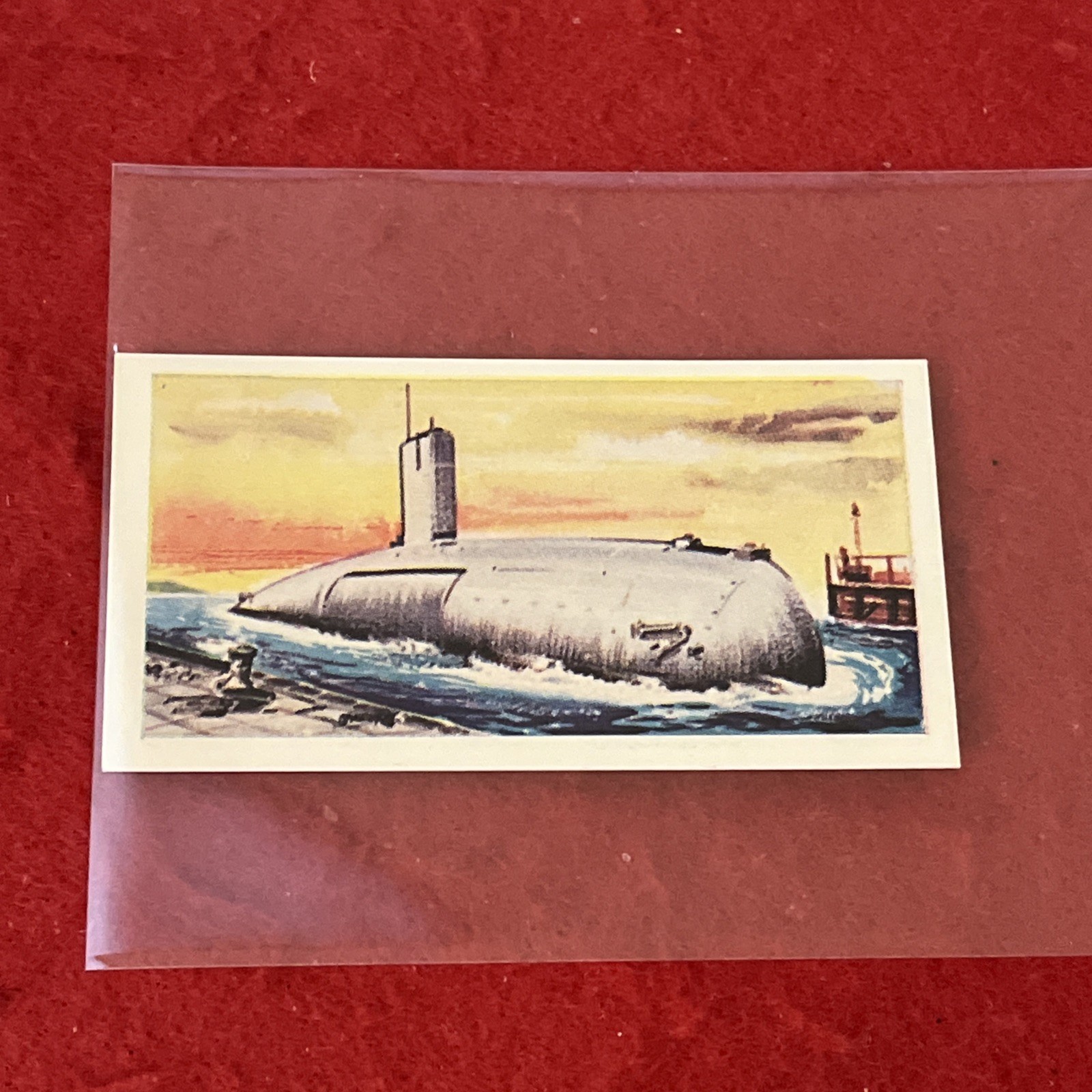 1966 Anglo American Chewing Gum “Underwater Adventure” H.M.S. DREADNOUGHT Cd #37