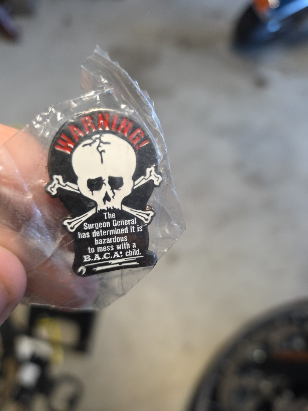 Bikers Against Child Abuse Pin