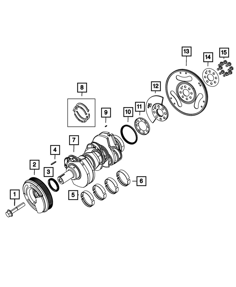 Genuine Flex-Plate Bolt 68161231AA