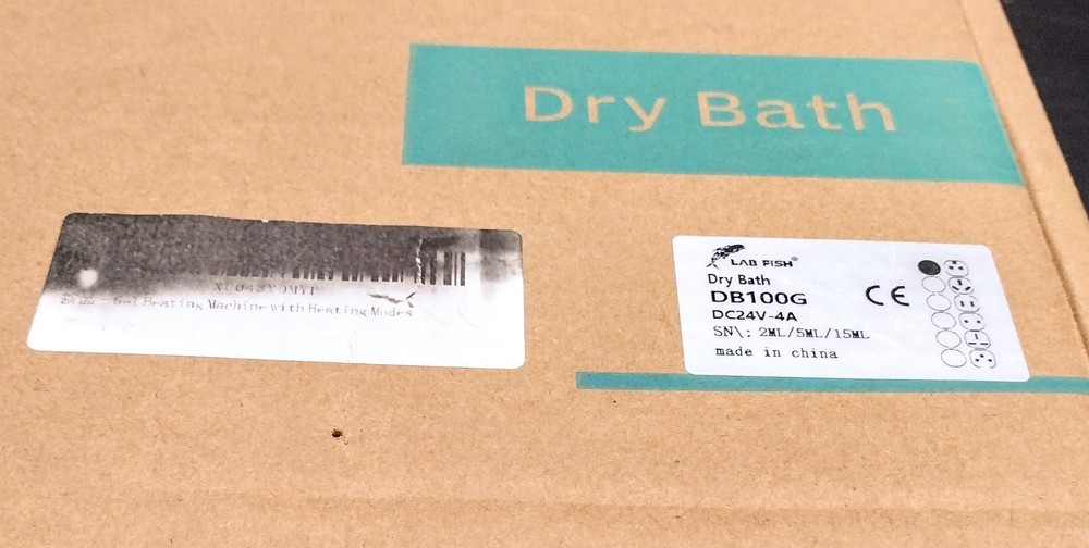 Pre-owned Lab Fish Dry Bath DB100G DC24V-4A (Unit Only)