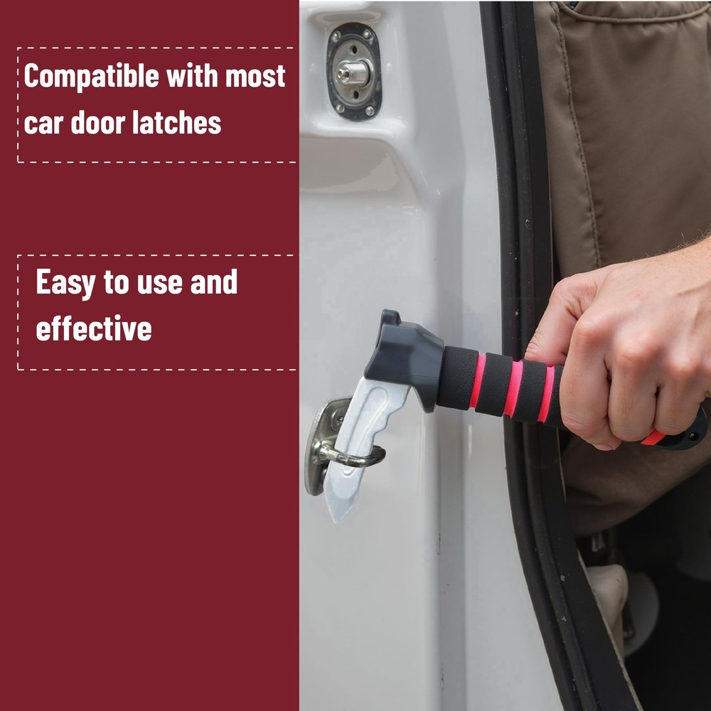 Bates- Car Door Handle for Elderly, 2 Pack, Assist Red