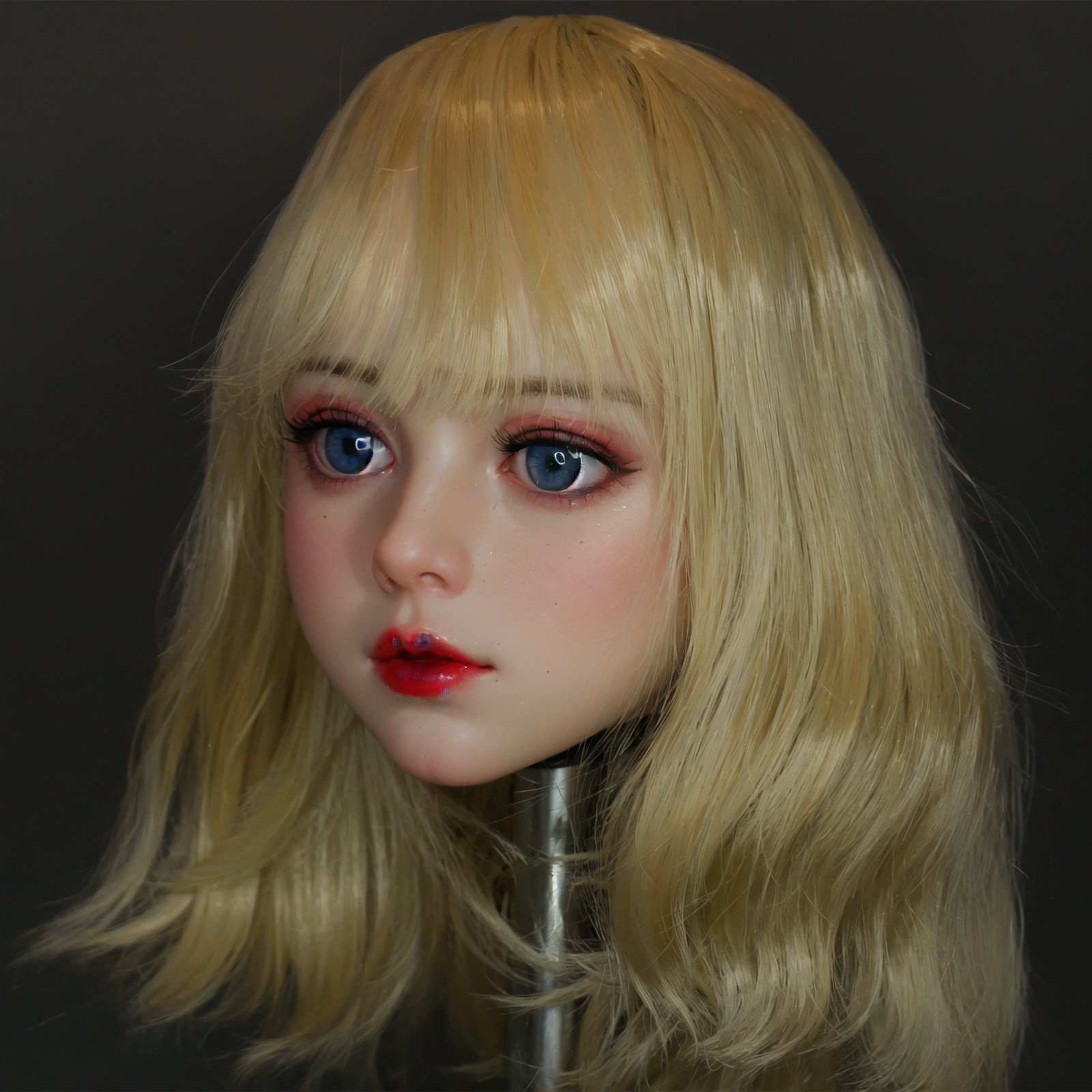 1:1 Realistic Adult Dummy Head | M16 Screw | With Hairpiece