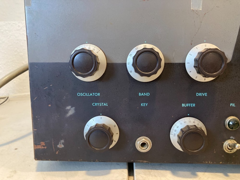 Vintage Johnson Viking II HF tube Transmitter Copper Plated Case