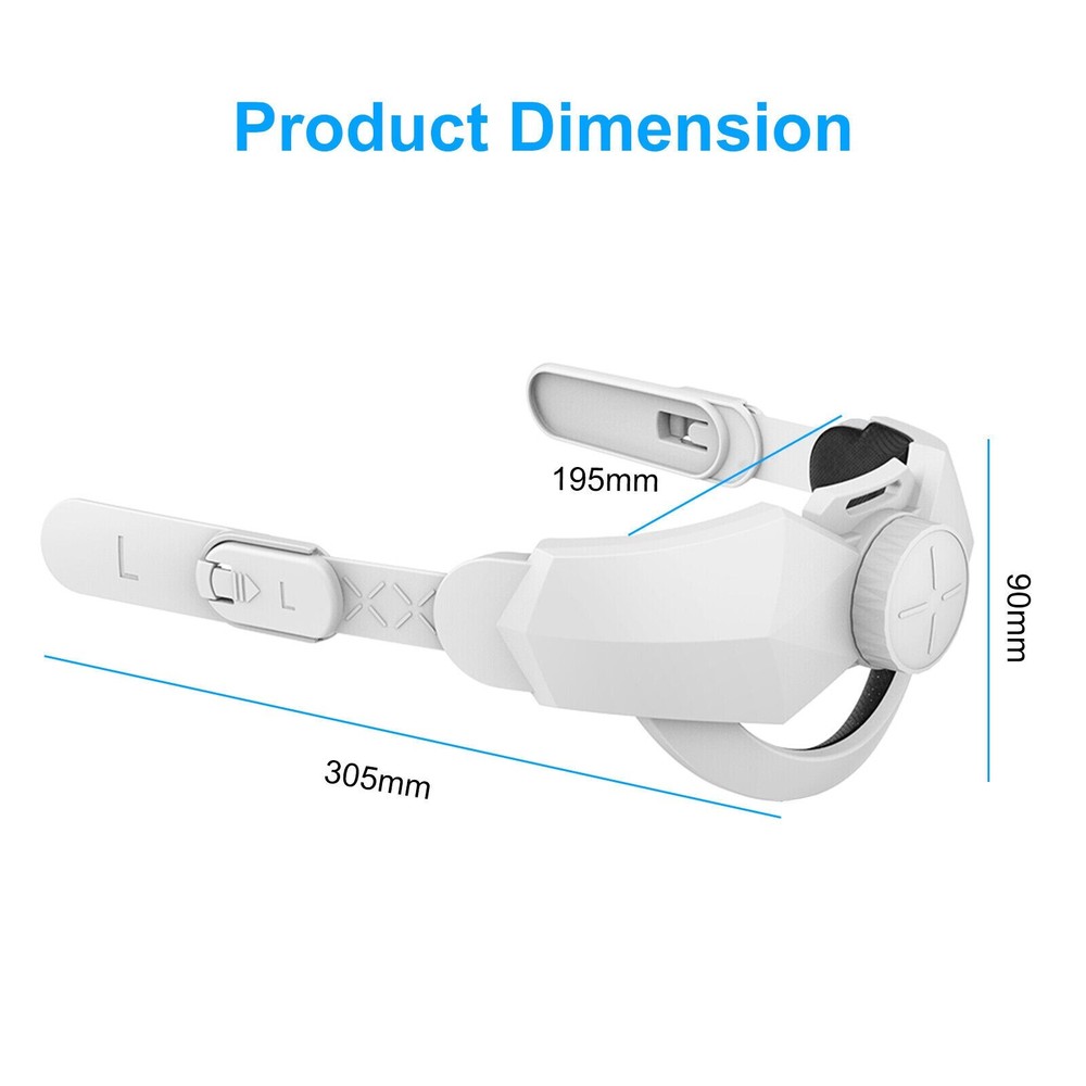 Head Strap for Oculus Quest 2 VR Headset Elite Headband Replacement Accessories