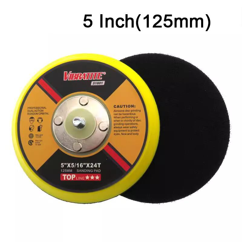 2/3/4/5/6 " Hook Loop Backing Pad With M6 M8 Thread For Sanding Discs Air Sander
