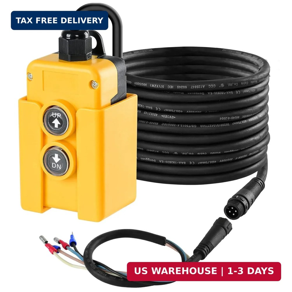 Dump Trailer Remote Control Switch, Briidea 4 Wire 12V Double Acting Hydraulic P