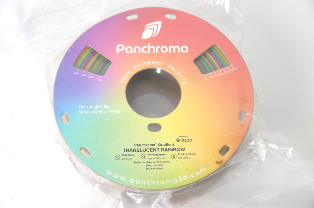 Panchroma Gradient Translucent Rainbow Filament 2lb 9oz