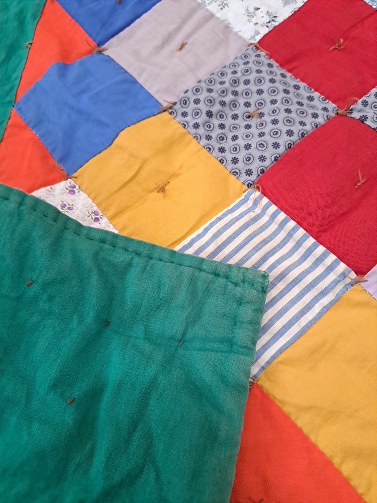VTG Prints Charming Pattern Multi-color Patchwork Quilt