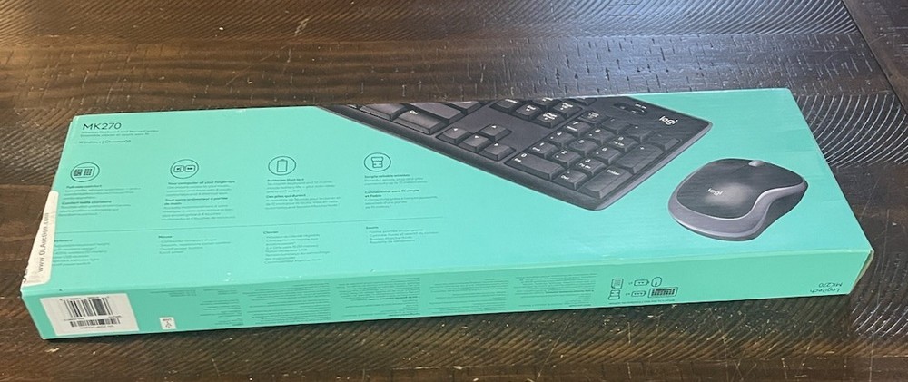 Logitech MK270 Wireless Keyboard & Mouse Combo for Windows / ChromeOS - Black