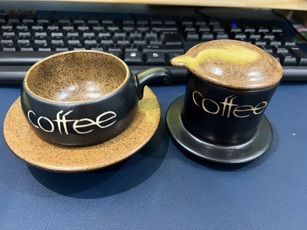 Bat Trang Porcelain Coffee Dripper Set Vietnam Coffee Filter Ceramic Experience